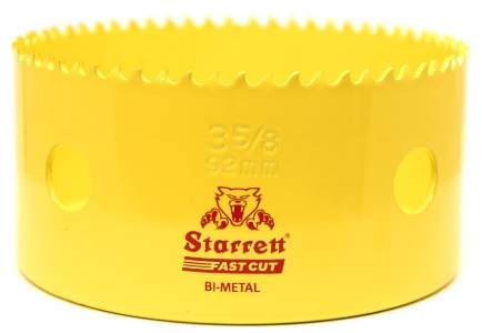 Fast Cut Holesaw Cutter 92mm – Bi-Metal Fast Cut Hole Saw for Large Apertures in Sheet Materials